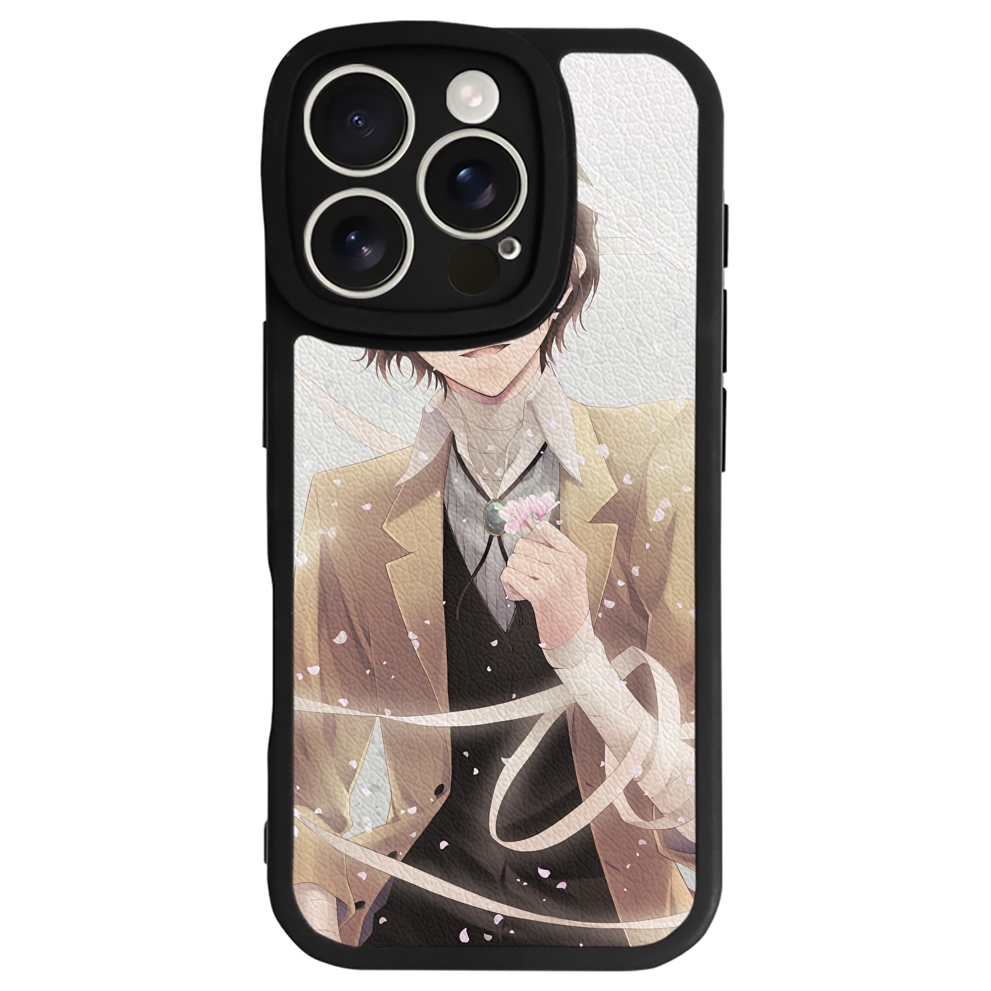 （画像用） 文豪ストレイドッグス Bungo Stray Dogs 【iPhone 16シリーズ対応】シリコンスマホケース（レザー調） 材質：シリコン